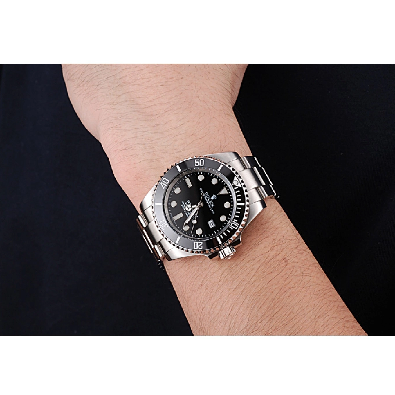 Aaa replica watch Sky Rolex Steel Bracelet Dwellerr Case Black Dial Stainless 622837 And 0621